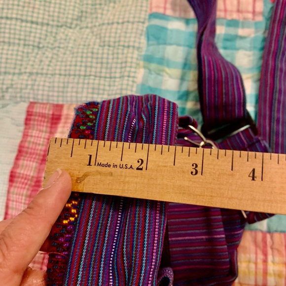 Woven Mexican Vibrant Multicolor Boho Hippie Crossbody Bag - Picture 7 of 7